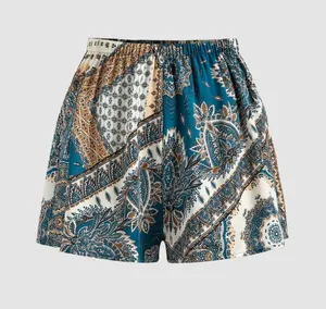 Cider X-small Blue and White Paisley Shorts thumbnail 1