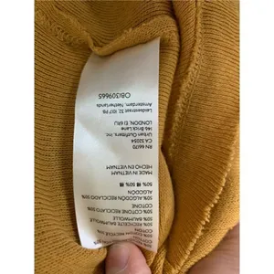Free People We The Free oversized thermal mustard yellow women’s size XS NEW NWT thumbnail 5