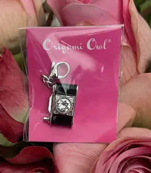 Origami owl, Swarovski camera charm thumbnail 1