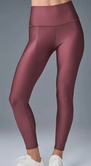 Alo yoga Burgundy truffle airlift winter warm high-waist leggings thumbnail 1