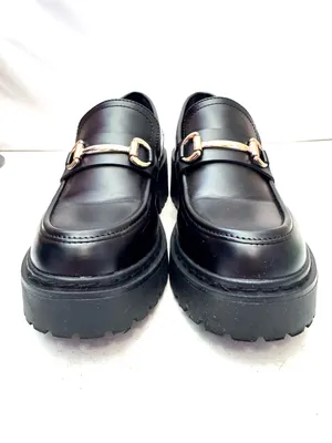 Steve Madden Alley Black Horse-bit Platform Loafers Size 10 thumbnail 3