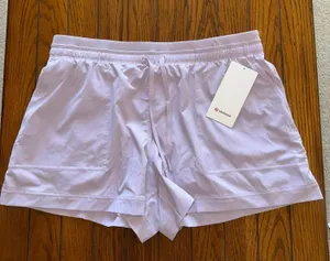 Lululemon Dance Studio High Rise Relaxed Short 3.5” Lilac Play Size XL/12 NWT thumbnail 1