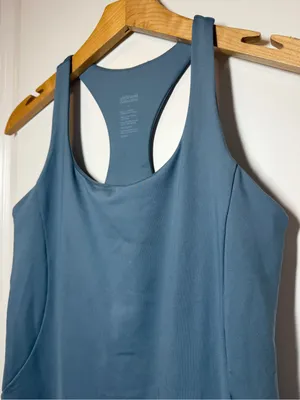 Girlfriend Collective Slate Blue Racerback Tank Athletic Dress thumbnail 3