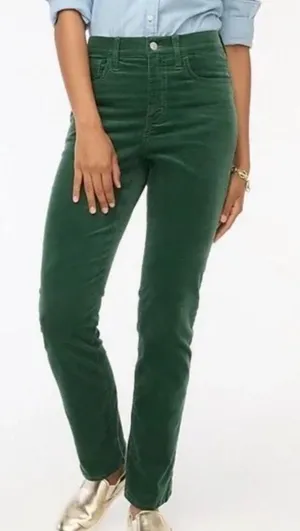 J. Crew Green Corduroy Pants thumbnail 1