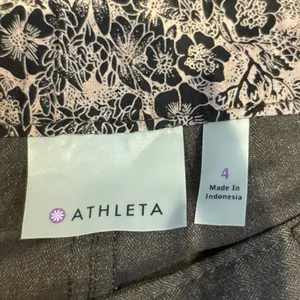 Athleta Skirt Womens 4‎ Brown Snap Button Skirt Zipper Pocket thumbnail 4