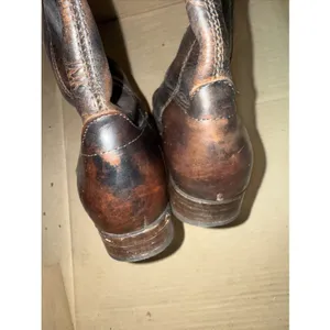 Frye Melissa Boots Womens 7 M Button Dark Brown‎ Leather Pull On 4001 thumbnail 5