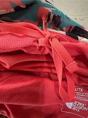 The North Face Coral, Teal & Black Abstract Running Shorts thumbnail 7
