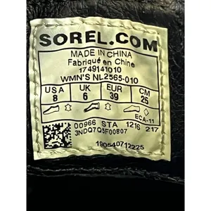 Sorel Womens Black Leather Chelsea Boots Size 8 SKU 6707 thumbnail 6