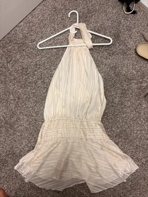 SheIn Light Yellow Halter Dress thumbnail 3