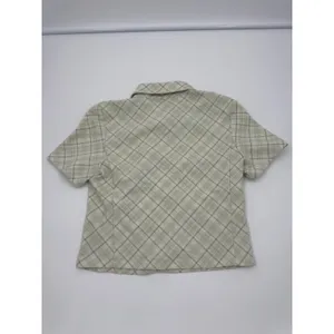 Aritzia Sunday Best Sun-deh Alice Blouse Green Plaid Women Size 4 thumbnail 4