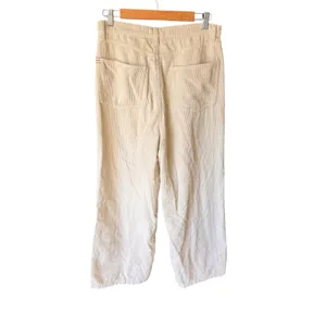 Urban Outfitters - High & Wide Corduroy Cream Y2K Grunge Wide Leg Pants Sz 31 thumbnail 4