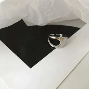 Boutique NEW Polished 18k‎ White Gold Geometric Ring thumbnail 8