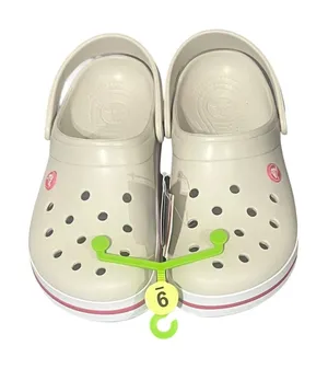 Crocs Crocband Clogs Women 9 Men 7 Stucco Pink Comfort Shoes 11016-1AS‎ NWT thumbnail 1