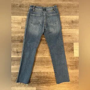 KANCAN Nava High Rise Straight Slim Leg Jeans in medium wash thumbnail 4