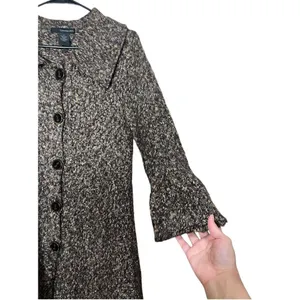 Calvin Klein Jeans‎ Brown Long Line Cardigan Sweater Dress Size M thumbnail 9