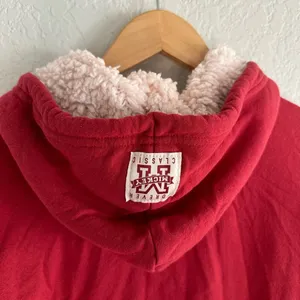 Mickey Mouse Red Fleece Hoodie Sweatshirt Forever Original Classic Disney WDW thumbnail 5