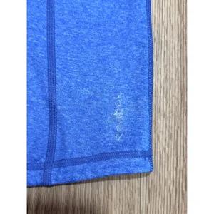 Reebok Womens Quarter Zip Pullover Blue Heathered Athletic Training Top Size‎ S thumbnail 3