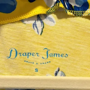 Draper James Summerall Hillsboro Floral Mini‎ Soft Dress Yellow Small thumbnail 9