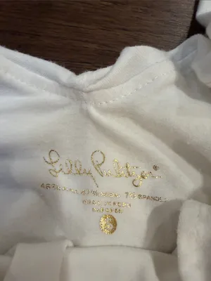 Lilly Pulitzer White Ruffle Shoulder Tank Size Small - C58-012 thumbnail 3