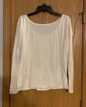 Lululemon White Long Sleeve Top thumbnail 1