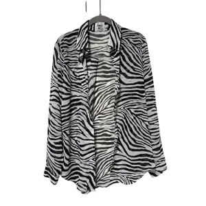 Princess Polly Zebra Print Button Down Shirt S thumbnail 2