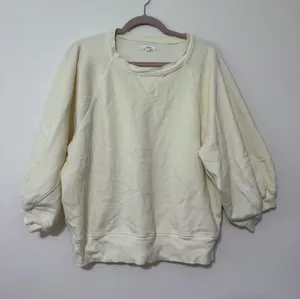 Aerie Butter Yellow Femme Short Sleeve Sweatshirt thumbnail 1