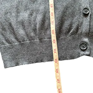 American Eagle Retro  Outfitters Gray Cropped Button Down Sweater Size XXL thumbnail 8
