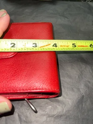 Options Red Genuine Leather Snap Wallet thumbnail 7