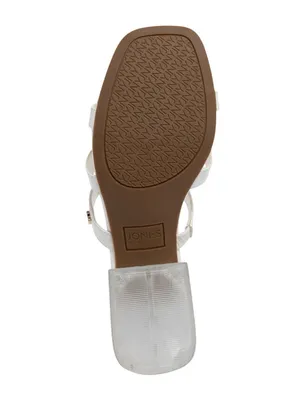 Jones New York Strappy Block Heel Slide Sandal Open Toe JNY-UNIKA White 8M thumbnail 15