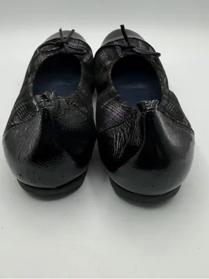 Sabrinas Plaid Ballet Flats Womens EU 38 Patent Cap Toe Bow Made Spain thumbnail 4