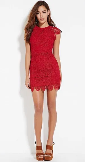Red Lace Dress thumbnail 1