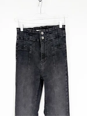 Free People Jayden‎ High Waist Flare Jeans Women's 27 Onyx Boho thumbnail 4