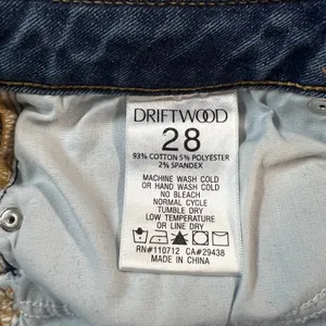 Driftwood Jackie Floral Embroidered High Rise Skinny Jeans‎ Womens 28 Blue Ankle thumbnail 13