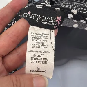 Candy Rain Polka Dot Babydoll Top Sz M Maternity Y2K Coquette Tie Back Retro thumbnail 7