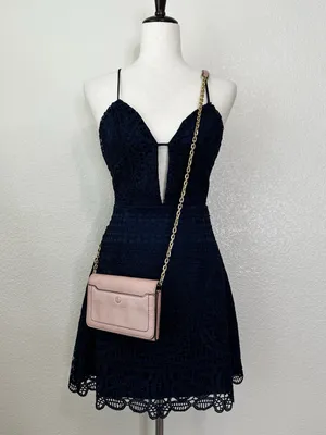 Marc Jacobs Pink Leather Gold Chain Wallet Crossbody Bag thumbnail 11