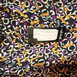 Nasty Gal Abstract Print Puff Sleeve Square Neckline Mini Dress‎ Size Medium thumbnail 6