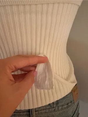 Free People Ribbed Off-Shoulder Bodysuit in Cream thumbnail 4