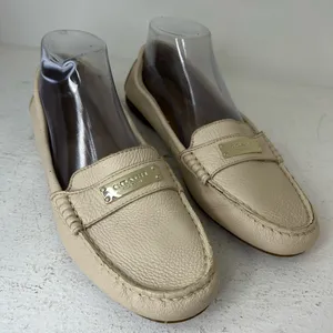 Coach Beige Leather Women’s Slip-Ons thumbnail 1