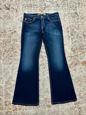 Big Star Remi low rise flare jeans embellished back pockets size 30 y2k thumbnail 14