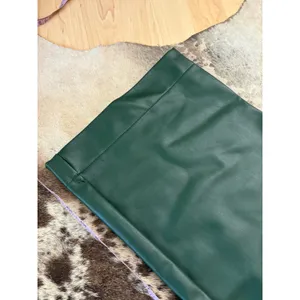 Maeve The Colette Green Faux Leather Crop Wide-Leg Pants Size 29 thumbnail 8
