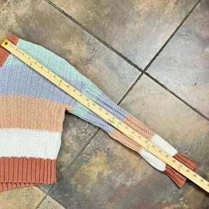 Aeropostale Pastel Block Color V-neck Knit Cropped Sweater Small thumbnail 4