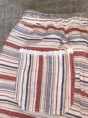 Striped Linen Shorts Multi Size M thumbnail 4