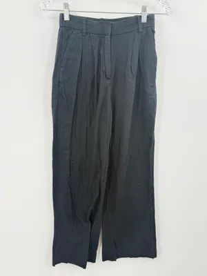 Abercrombie & Fitch Sloane Linen Blend Tailored Wide Leg Pant Size XXS thumbnail 2
