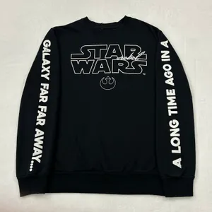 Star Wars Rebel Galaxy Graphic Logo Black Pullover Crewneck Sweatshirt Adult S thumbnail 1