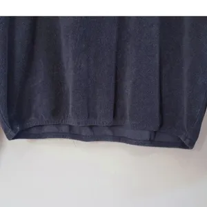 Barefoot‎ Dreams Beach Lightweight Terry Dolman Pullover Lounge Top Navy Sz Med thumbnail 4