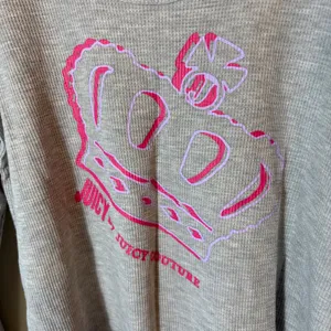 NWT Juicy Couture Size XXL‎ Top Long Sleeve Grey Powder Heather Crown thumbnail 3