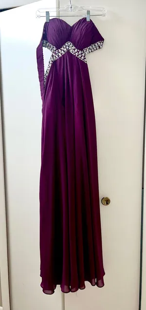 Strapless Beaded Prom Dress thumbnail 1