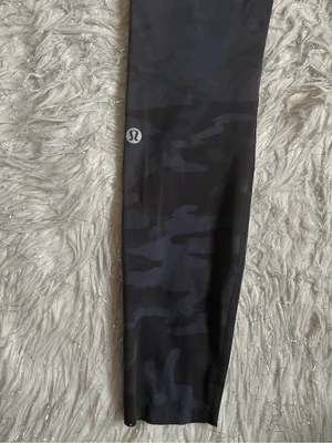 Lululemon Athletica Multi Gray Camo Women’s Fast Free High-Rise Leggings Size 2 thumbnail 12