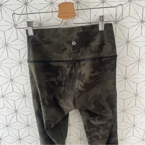 Lululemon Wunder Under High-Rise Tight 28" Luxtreme Incognito Camo Green thumbnail 2