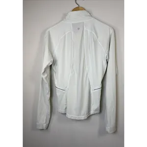 lululemon 1/2 zip front of pack 10 womens off-white athleisure pullover jacket thumbnail 6